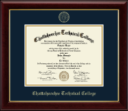 Chattahoochee Technical College diploma frame - Gold Embossed Diploma Frame in Gallery