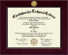 Chattahoochee Technical College Century Gold Engraved Diploma Frame in Cordova
