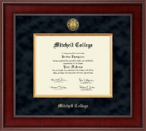 Mitchell College Presidential Gold Engraved Diploma Frame in Jefferson