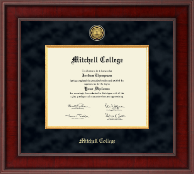 Mitchell College diploma frame - Presidential Gold Engraved Diploma Frame in Jefferson