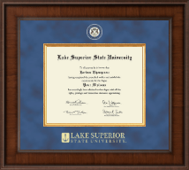Lake Superior State University Presidential Masterpiece Diploma Frame in Madison