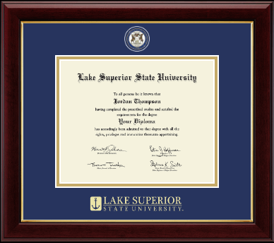 Lake Superior State University diploma frame - Masterpiece Medallion Diploma Frame in Gallery