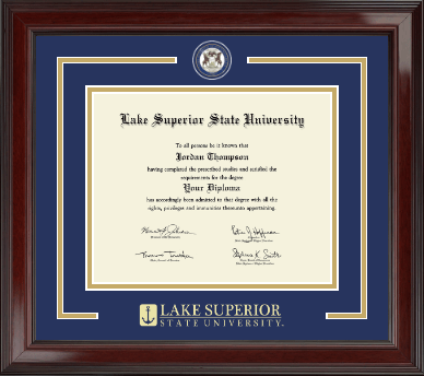 Lake Superior State University diploma frame - Showcase Edition Diploma Frame in Encore