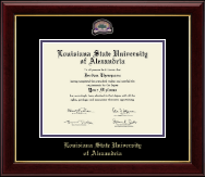 Louisiana State University of Alexandria diploma frame - Masterpiece Medallion Diploma Frame in Gallery