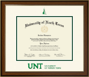 University of North Texas Dimensions Diploma Frame in Westwood