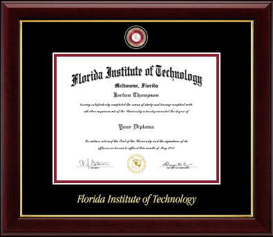 Florida Institute of Technology diploma frame - Masterpiece Medallion Diploma Frame in Gallery