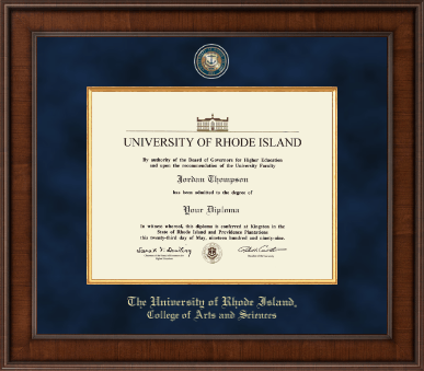 The University of Rhode Island diploma frame - Presidential Masterpiece Diploma Frame in Madison