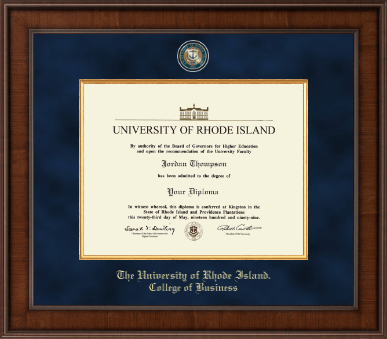 The University of Rhode Island diploma frame - Presidential Masterpiece Diploma Frame in Madison