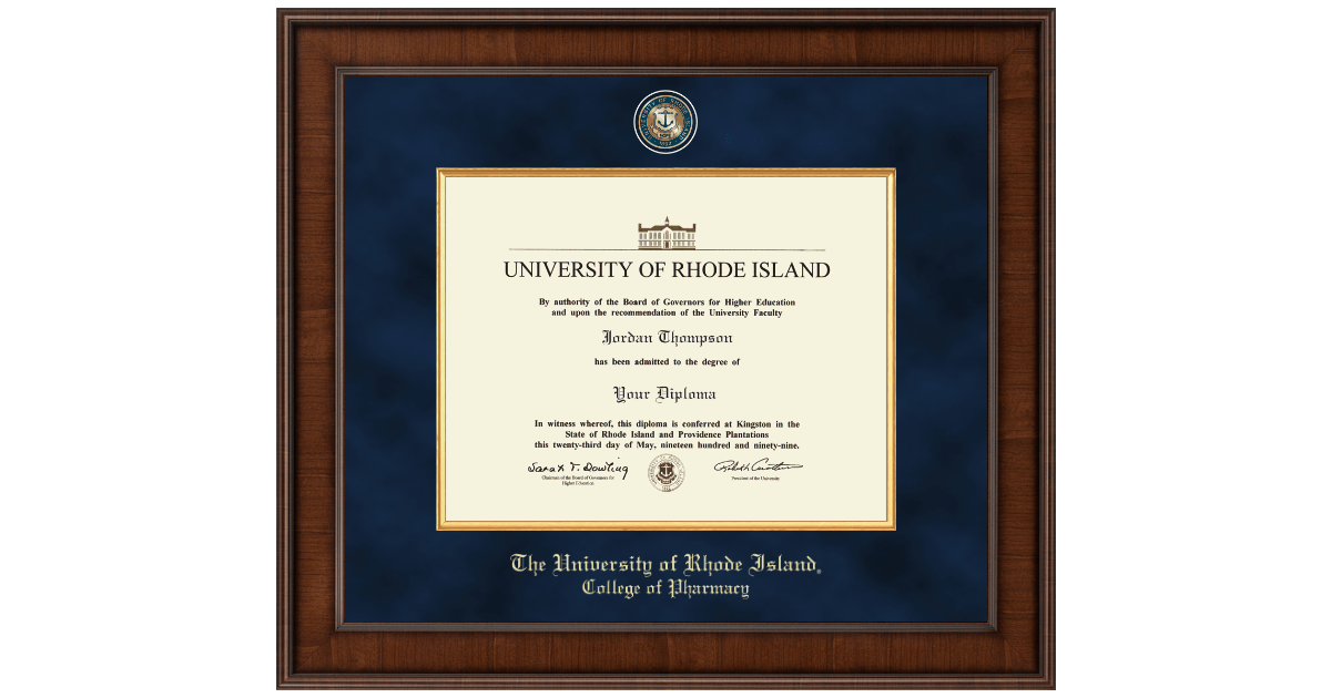 URI College of Pharmacy Diploma Frames Church Hill Classics