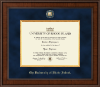 The University of Rhode Island Presidential Masterpiece Diploma Frame in Madison