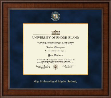 The University of Rhode Island diploma frame - Presidential Masterpiece Diploma Frame in Madison