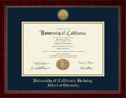 University of California Berkeley diploma frame - Gold Engraved Medallion Diploma Frame in Sutton