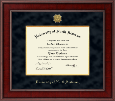 University of North Alabama diploma frame - Presidential Gold Engraved Diploma Frame in Jefferson