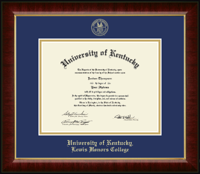 University of Kentucky diploma frame - Gold Embossed Diploma Frame in Murano