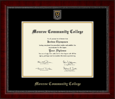 Monroe Community College diploma frame - Masterpiece Medallion Diploma Frame in Sutton