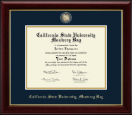 California State University Monterey Bay diploma frame - Masterpiece Medallion Diploma Frame in Gallery