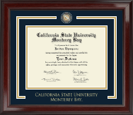 California State University Monterey Bay Showcase Edition Diploma Frame in Encore
