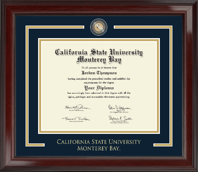 California State University Monterey Bay diploma frame - Showcase Edition Diploma Frame in Encore