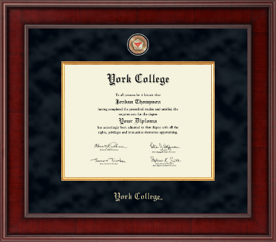 York College in New York diploma frame - Presidential Masterpiece Diploma Frame in Jefferson