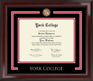 York College in New York diploma frame - Showcase Edition Diploma Frame in Encore