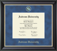 Andrews University Regal Edition Diploma Frame in Noir