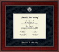 Summit University Presidential Silver Engraved Diploma Frame in Jefferson