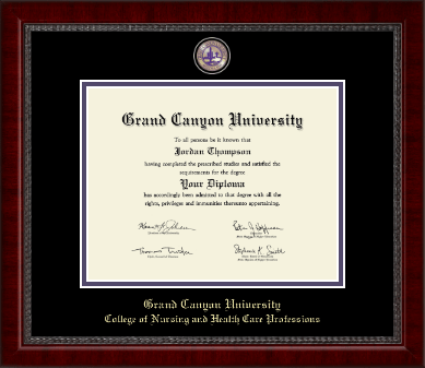 Grand Canyon University diploma frame - Masterpiece Medallion Diploma Frame in Sutton