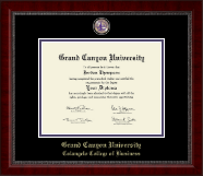 Grand Canyon University Masterpiece Medallion Diploma Frame in Sutton