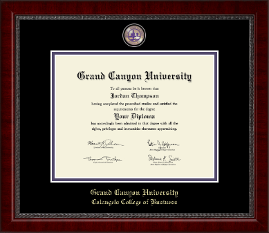 Grand Canyon University diploma frame - Masterpiece Medallion Diploma Frame in Sutton