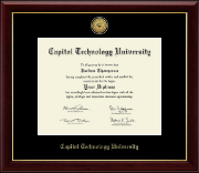 Capitol Technology University Gold Engraved Medallion Diploma Frame in Gallery