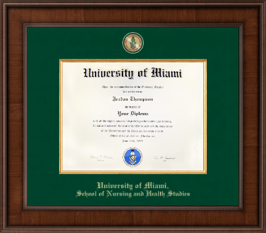 University of Miami diploma frame - Presidential Masterpiece Diploma Frame in Madison