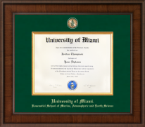 University of Miami diploma frame - Presidential Masterpiece Diploma Frame in Madison