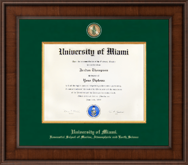 University of Miami diploma frame - Presidential Masterpiece Diploma Frame in Madison