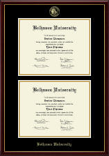 Belhaven University Double Diploma Frame in Galleria