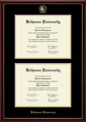 Belhaven University diploma frame - Double Diploma Frame in Galleria