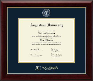 Augustana University diploma frame - Masterpiece Medallion Diploma Frame in Gallery