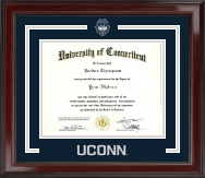 University of Connecticut Spirit Medallion Diploma Frame in Encore