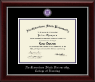 Northwestern State University diploma frame - Masterpiece Medallion Diploma Frame in Gallery Silver