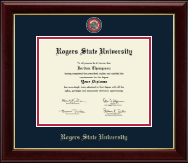 Rogers State University Masterpiece Medallion Diploma Frame in Gallery