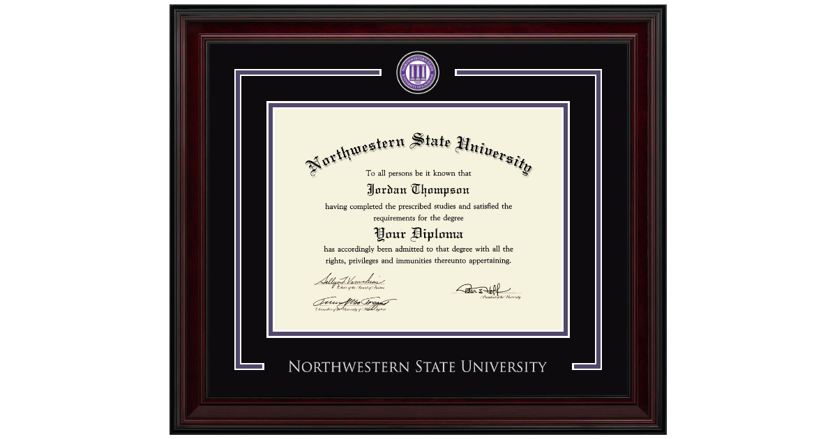 Showcase Edition Diploma Frame in Encore Northwestern State University ...