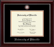 University of Pikeville Masterpiece Medallion Diploma Frame in Gallery Silver