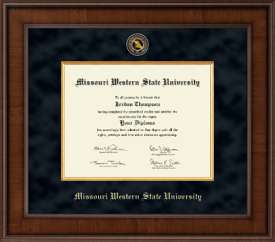Missouri Western State University diploma frame - Presidential Masterpiece Diploma Frame in Madison