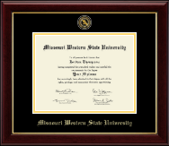 Missouri Western State University diploma frame - Masterpiece Medallion Diploma Frame in Gallery