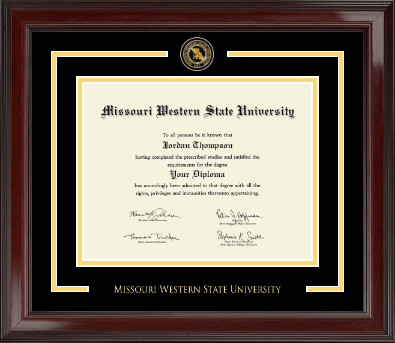 Missouri Western State University diploma frame - Showcase Edition Diploma Frame in Encore