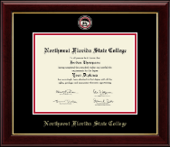 Northwest Florida State College Masterpiece Medallion Diploma Frame in Gallery