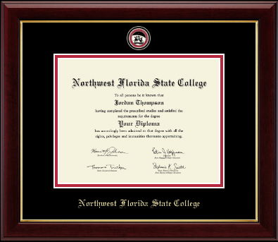Northwest Florida State College diploma frame - Masterpiece Medallion Diploma Frame in Gallery