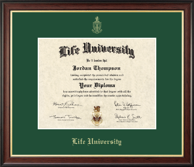 Life University diploma frame - Gold Embossed Diploma Frame in Studio Gold