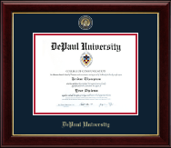 DePaul University diploma frame - Masterpiece Medallion Diploma Frame in Gallery