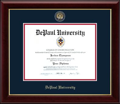 DePaul University diploma frame - Masterpiece Medallion Diploma Frame in Gallery