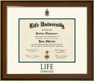 Life University Dimensions Diploma Frame in Westwood